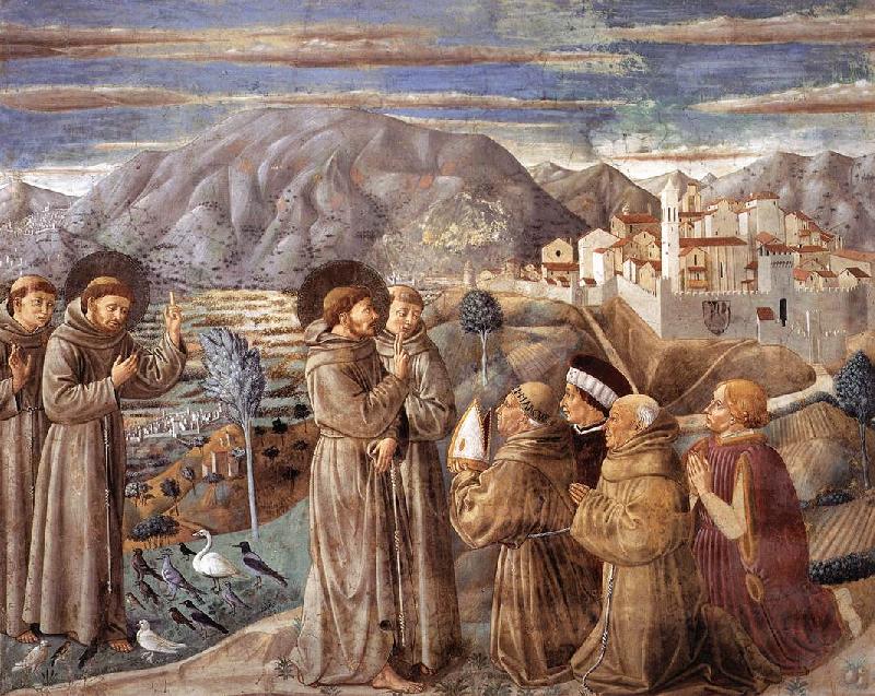 GOZZOLI, Benozzo Scenes from the Life of St Francis (Scene 7, south wall) dfg oil painting picture
